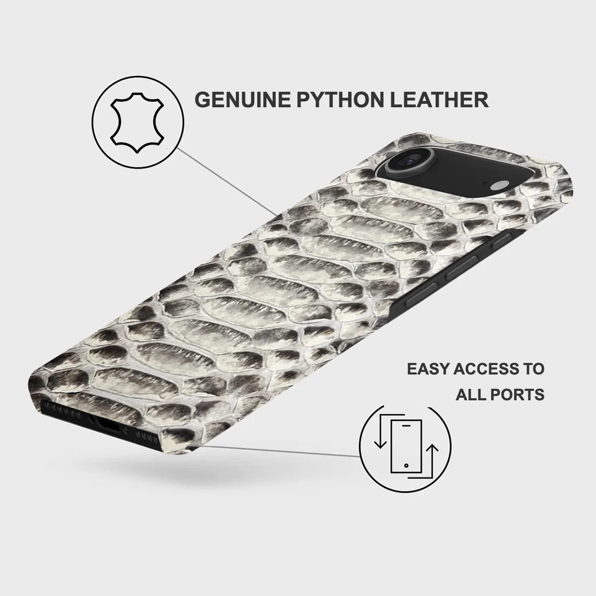 iPhone 17 Air Leather Case — Piton