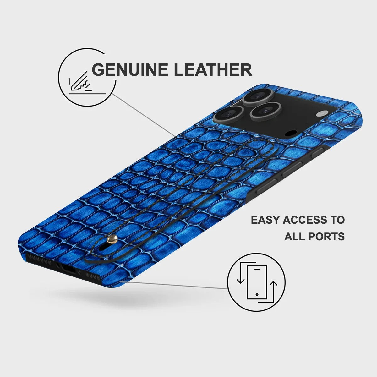 iPhone 17 Pro Leather Case — Lusso Handle