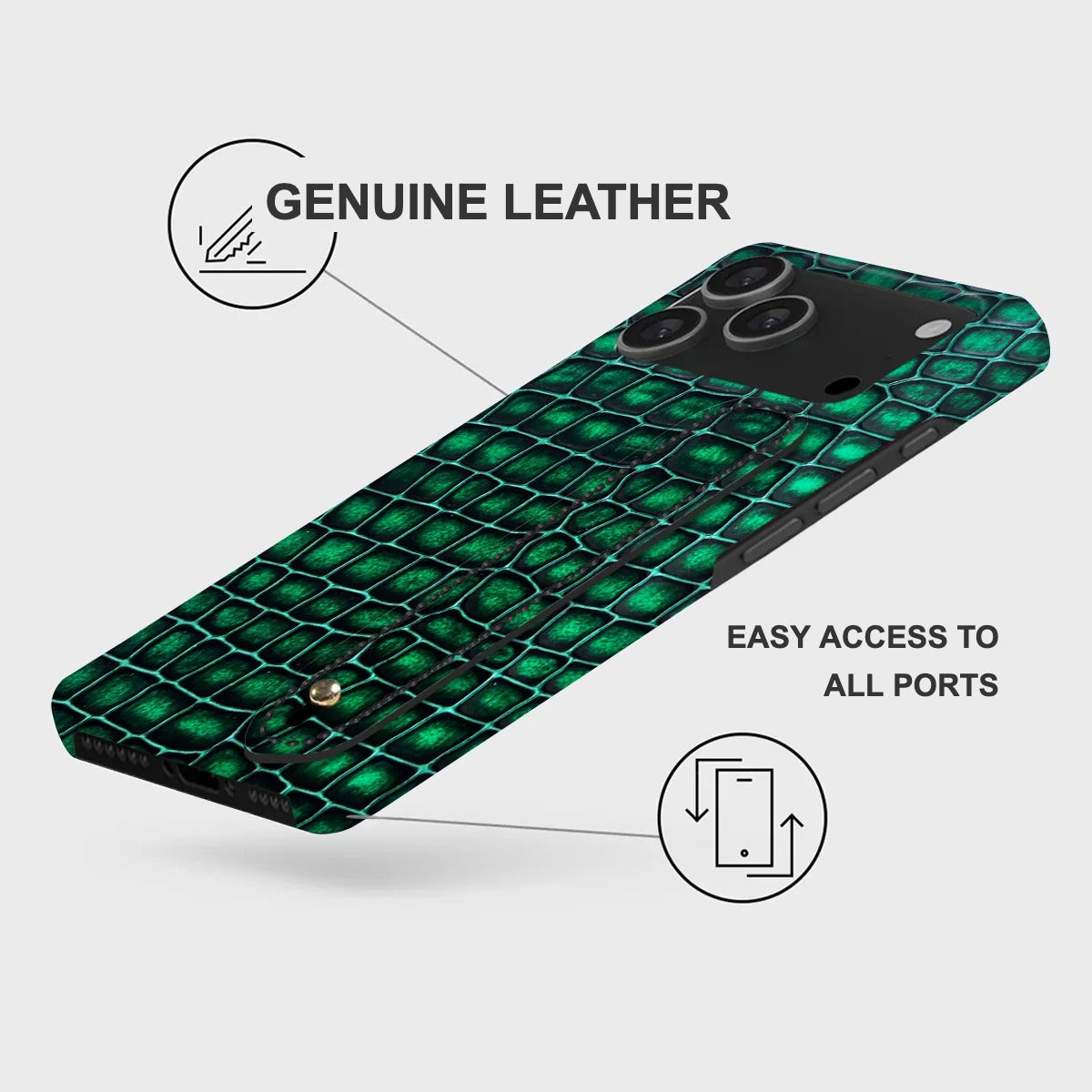 iPhone 17 Pro Max Leather Case — Lusso Handle