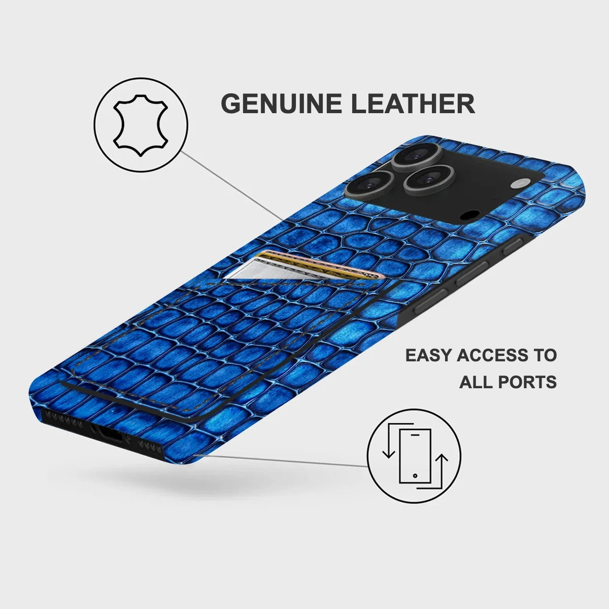 iPhone 17 Pro Max Leather Case — Lusso Cardholder