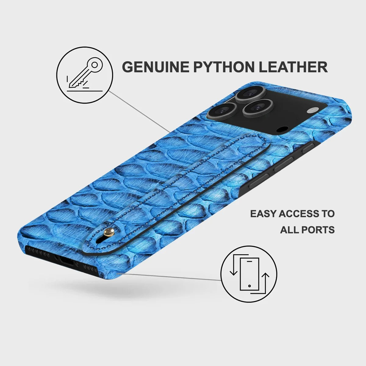 iPhone 17 Pro Leather Case — Piton Handle