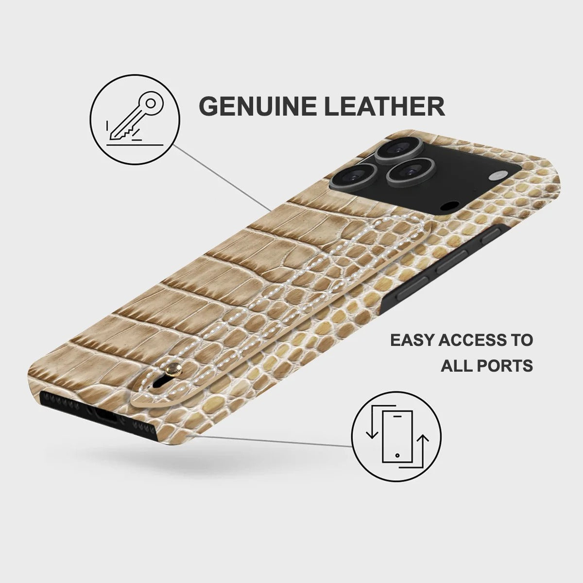 iPhone 17 Pro Max Leather Case — Neo Handle