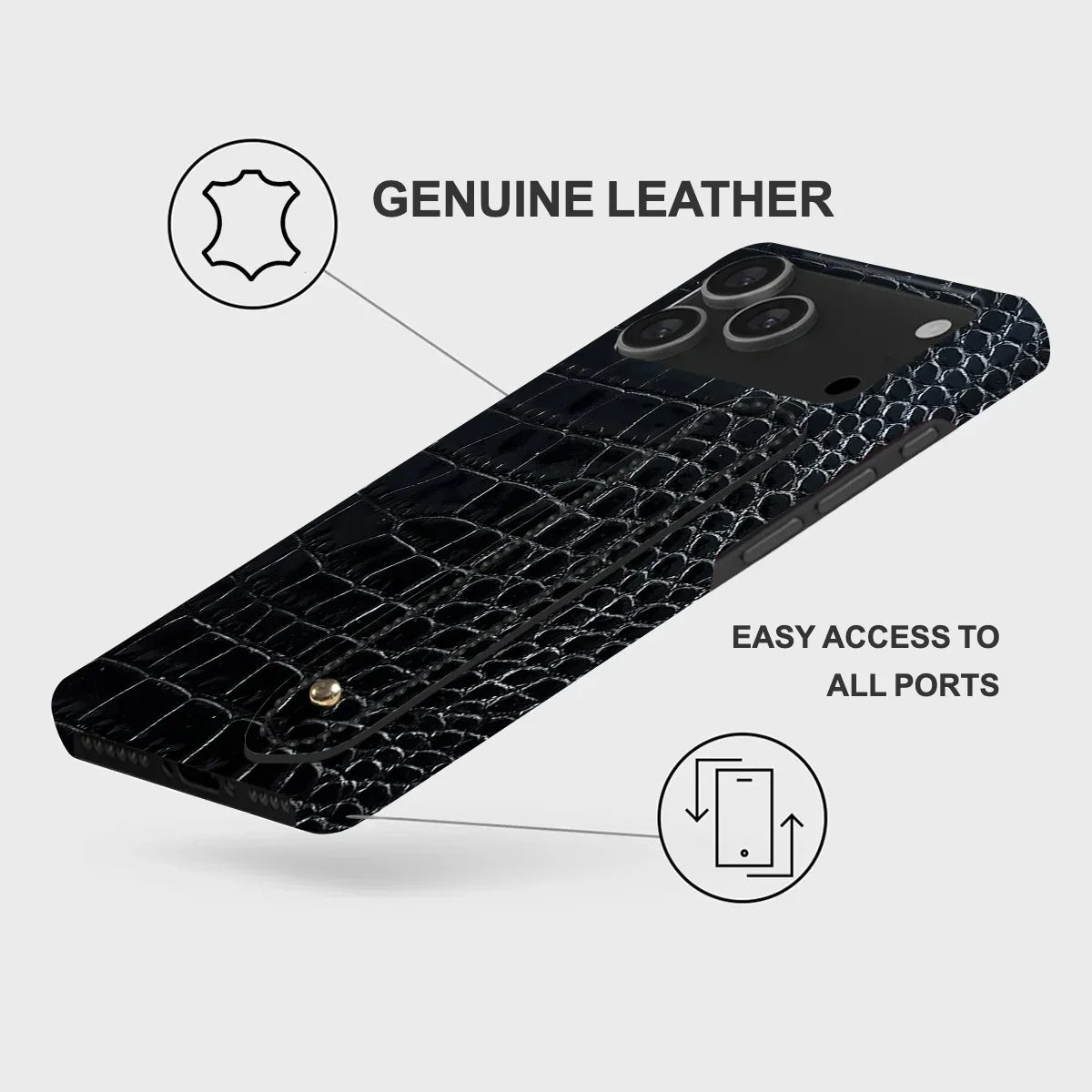 iPhone 17 Pro Leather Case — Neo Handle