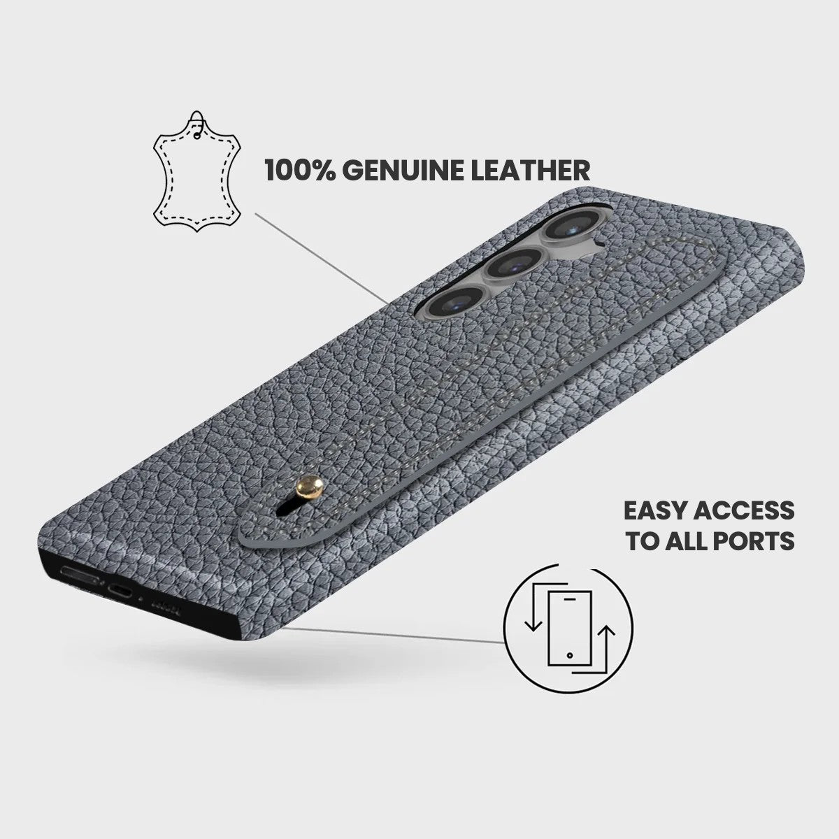 Galaxy S24 FE Leather Case — Ashe Handle