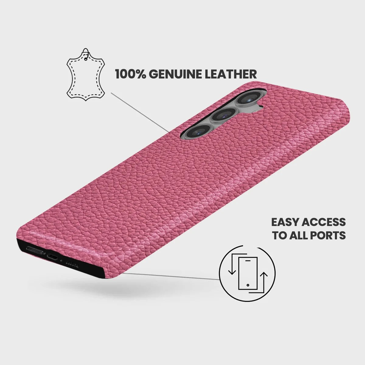 Galaxy S24 Plus Leather Case — Ashe