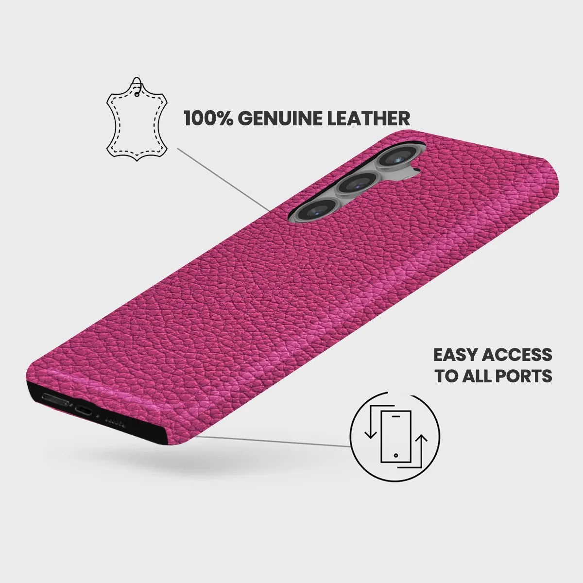 Galaxy S24 Plus Leather Case — Ashe