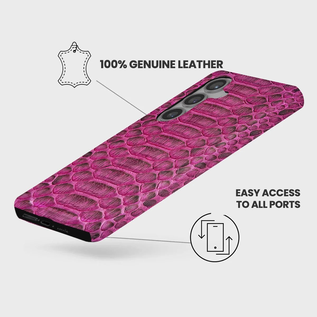 Galaxy S24 Plus Leather Case — Piton