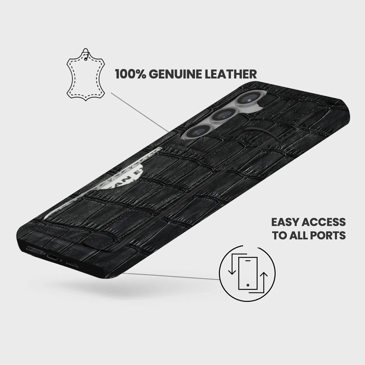 Galaxy S24 Plus Leather Case — Vega Handle Cardholder