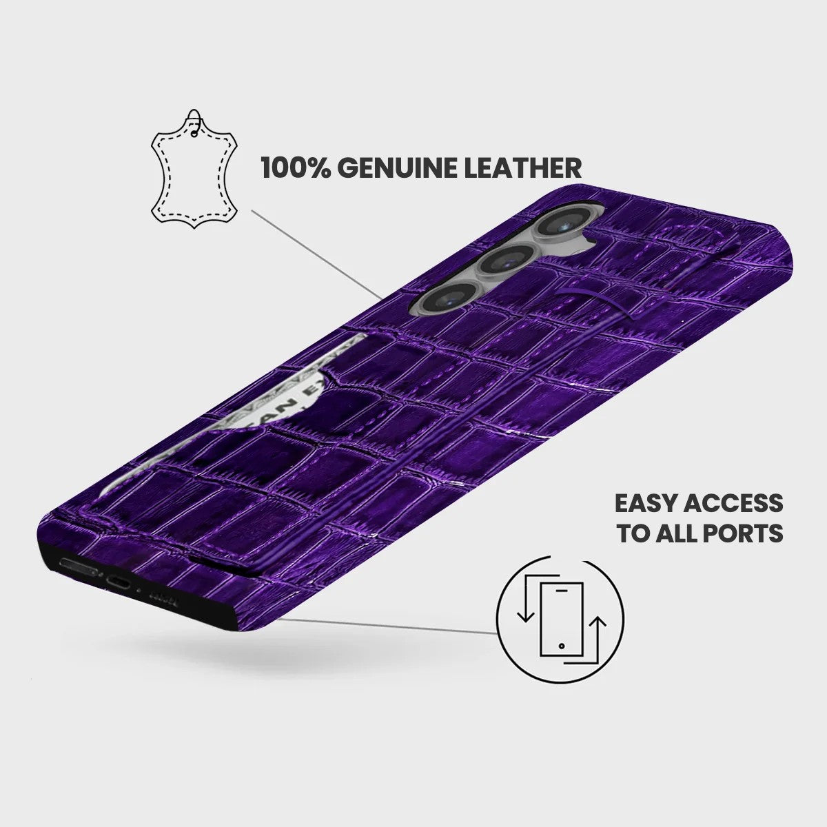 Galaxy S24 Plus Leather Case — Vega Handle Cardholder