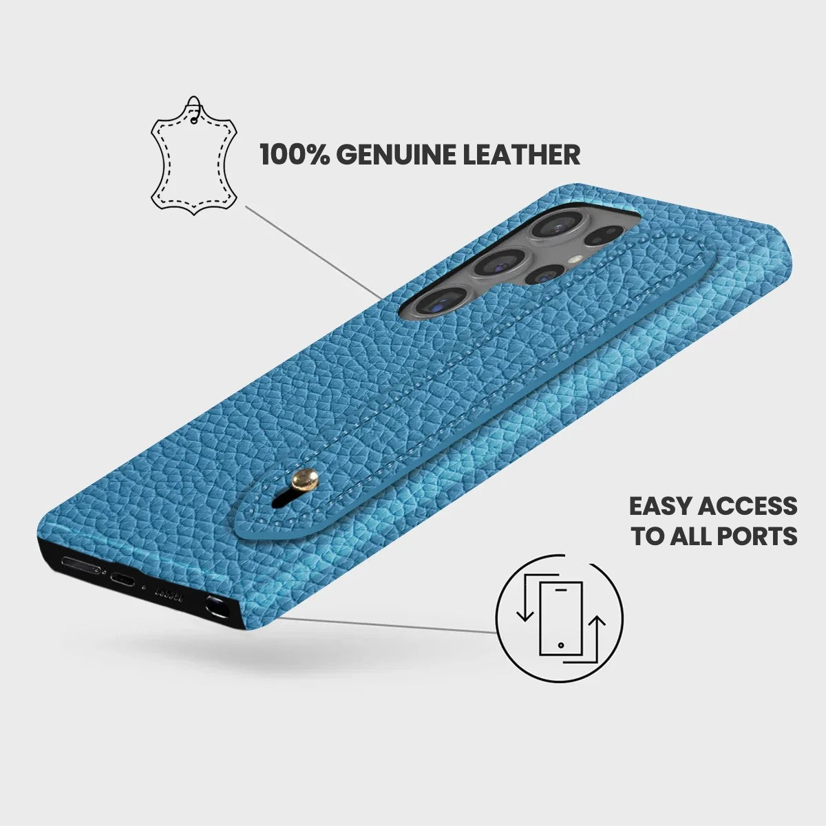 Galaxy S24 Ultra Leather Case — Ashe Handle