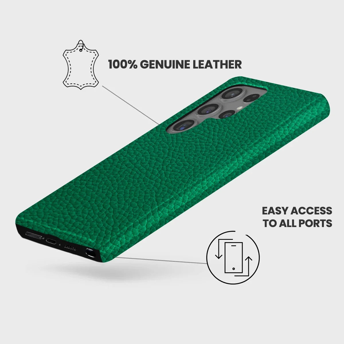 Galaxy S24 Ultra Leather Case — Ashe