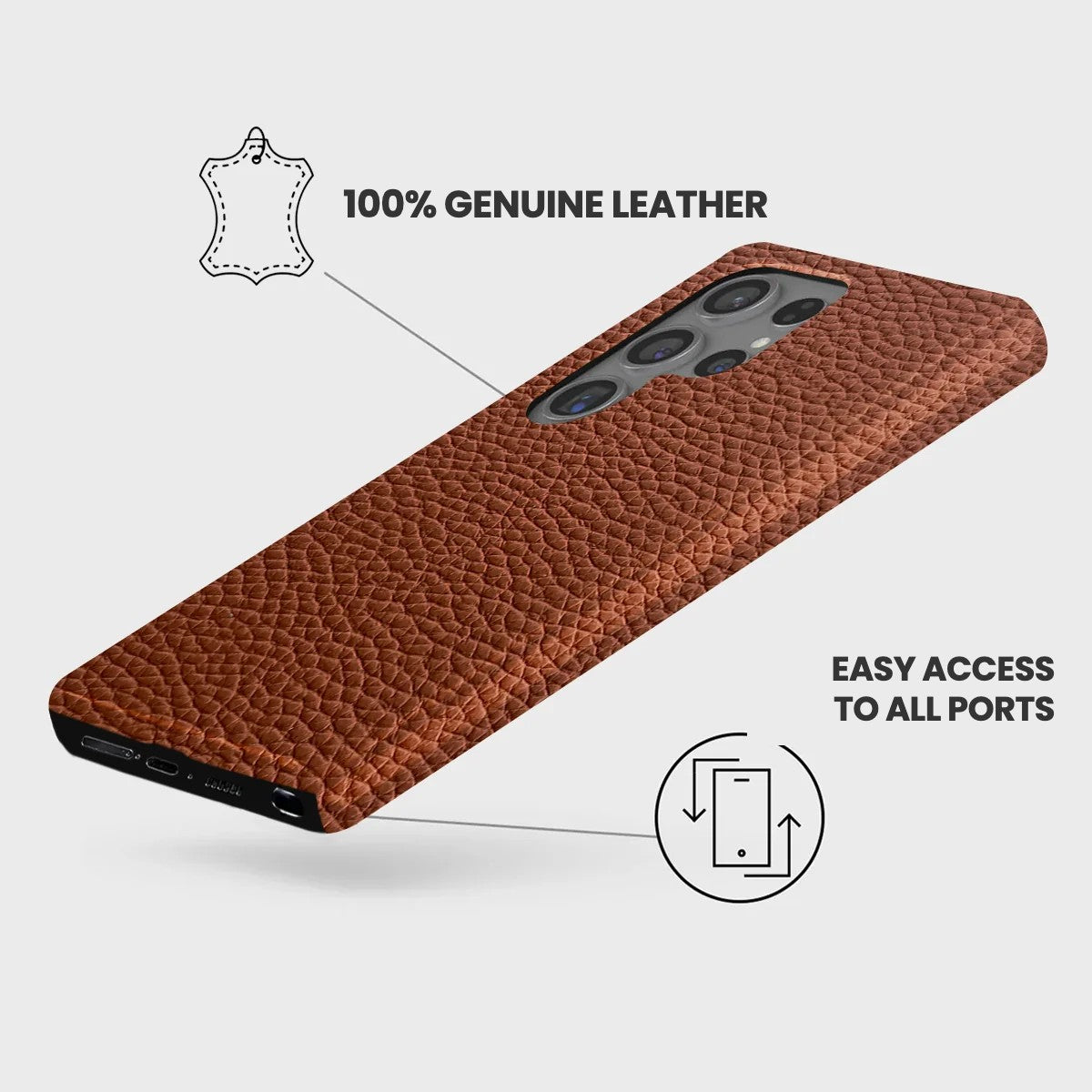 Galaxy S24 Ultra Leather Case — Ashe