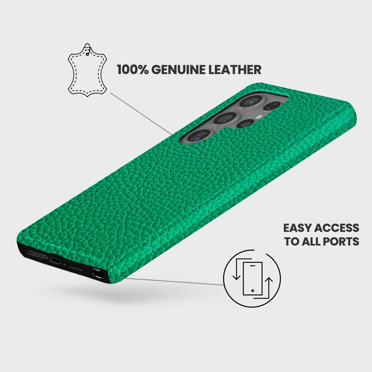 Galaxy S24 Ultra Leather Case — Ashe