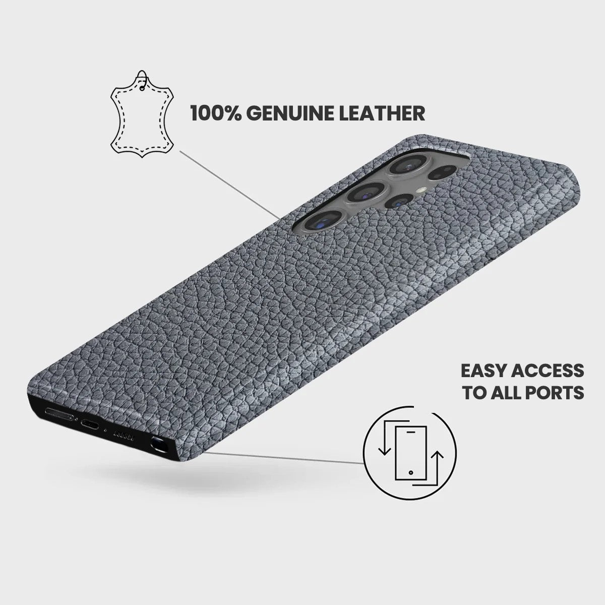Galaxy S24 Ultra Leather Case — Ashe