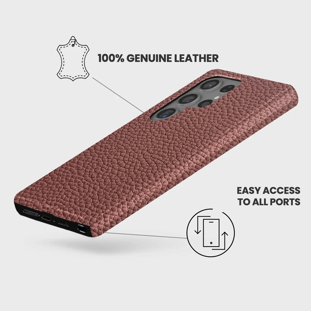 Galaxy S24 Ultra Leather Case — Ashe