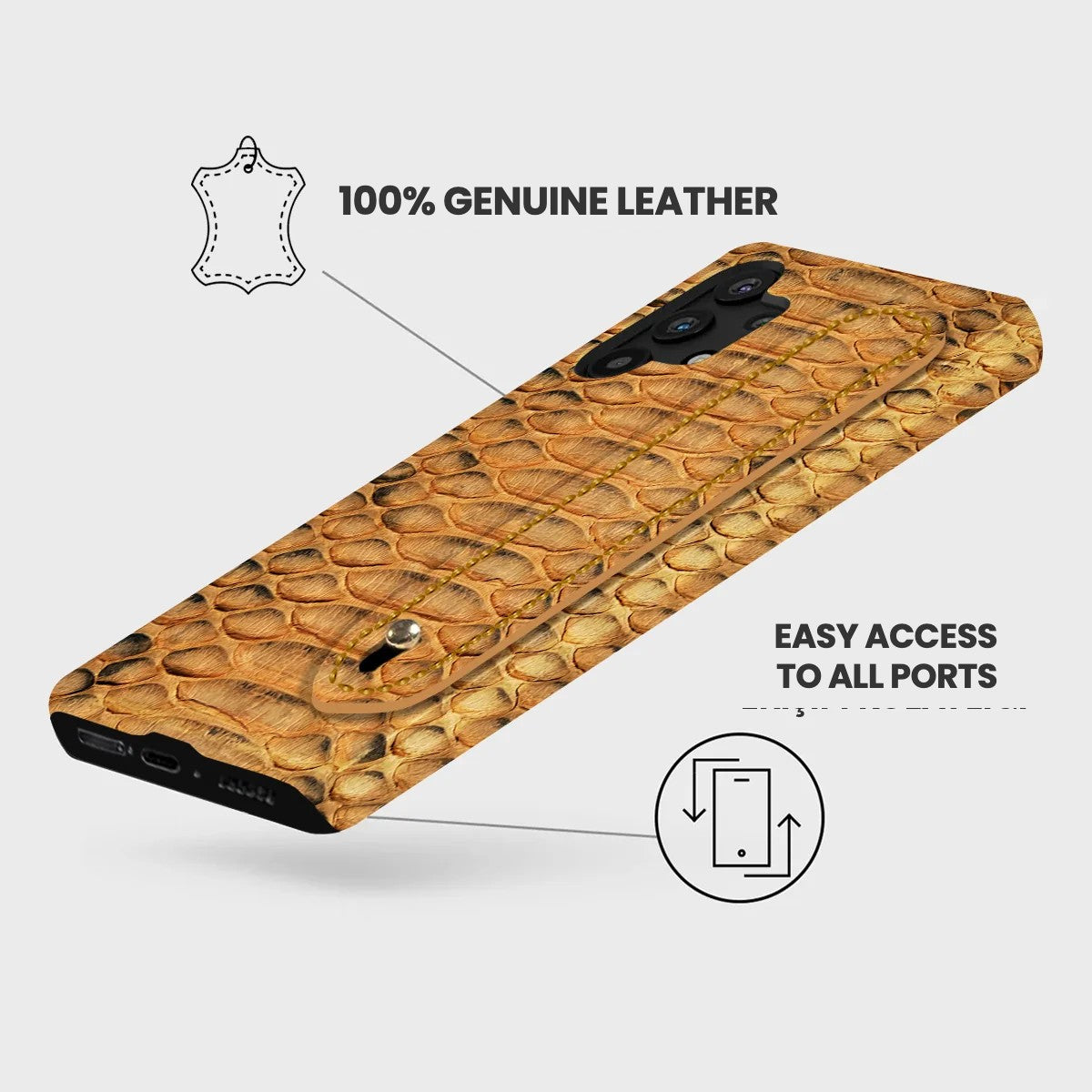 Galaxy S24 Ultra Leather Case — Piton Handle