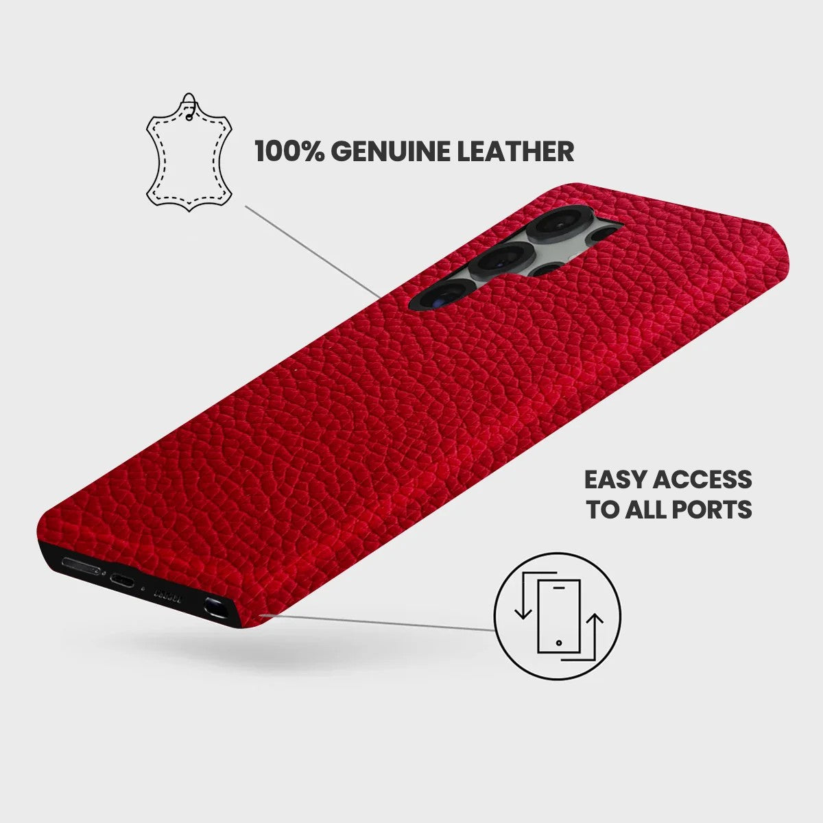 Galaxy S25 Ultra Leather Case — Ashe
