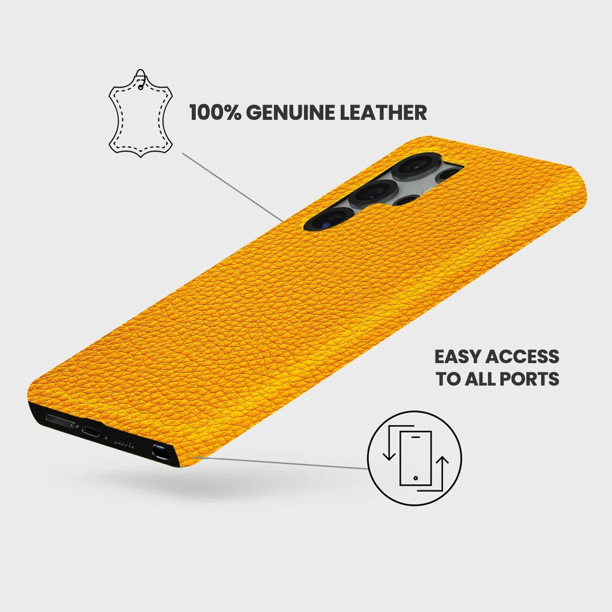 Galaxy S25 Ultra Leather Case — Ashe