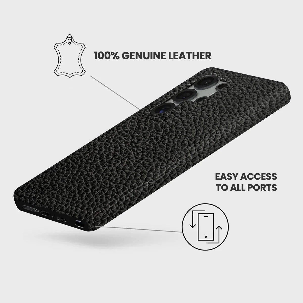 Galaxy S25 Ultra Leather Case — Ashe