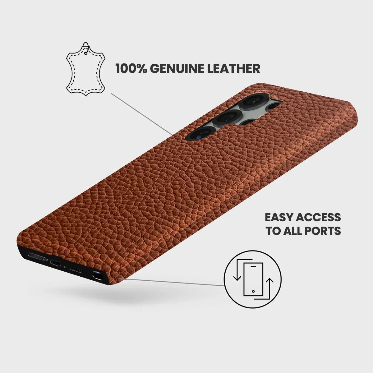 Galaxy S25 Ultra Leather Case — Ashe
