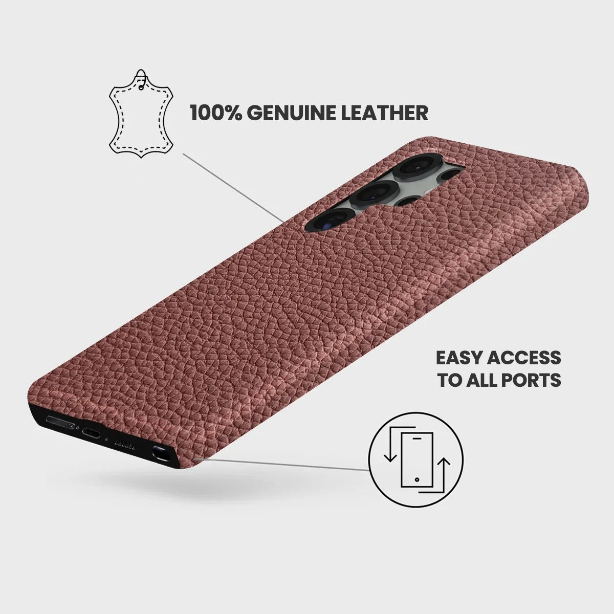 Galaxy S25 Ultra Leather Case — Ashe