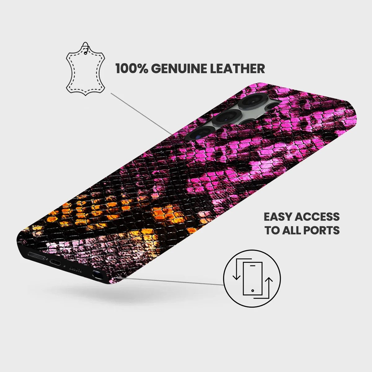 Galaxy S25 Ultra Leather Case — Elise
