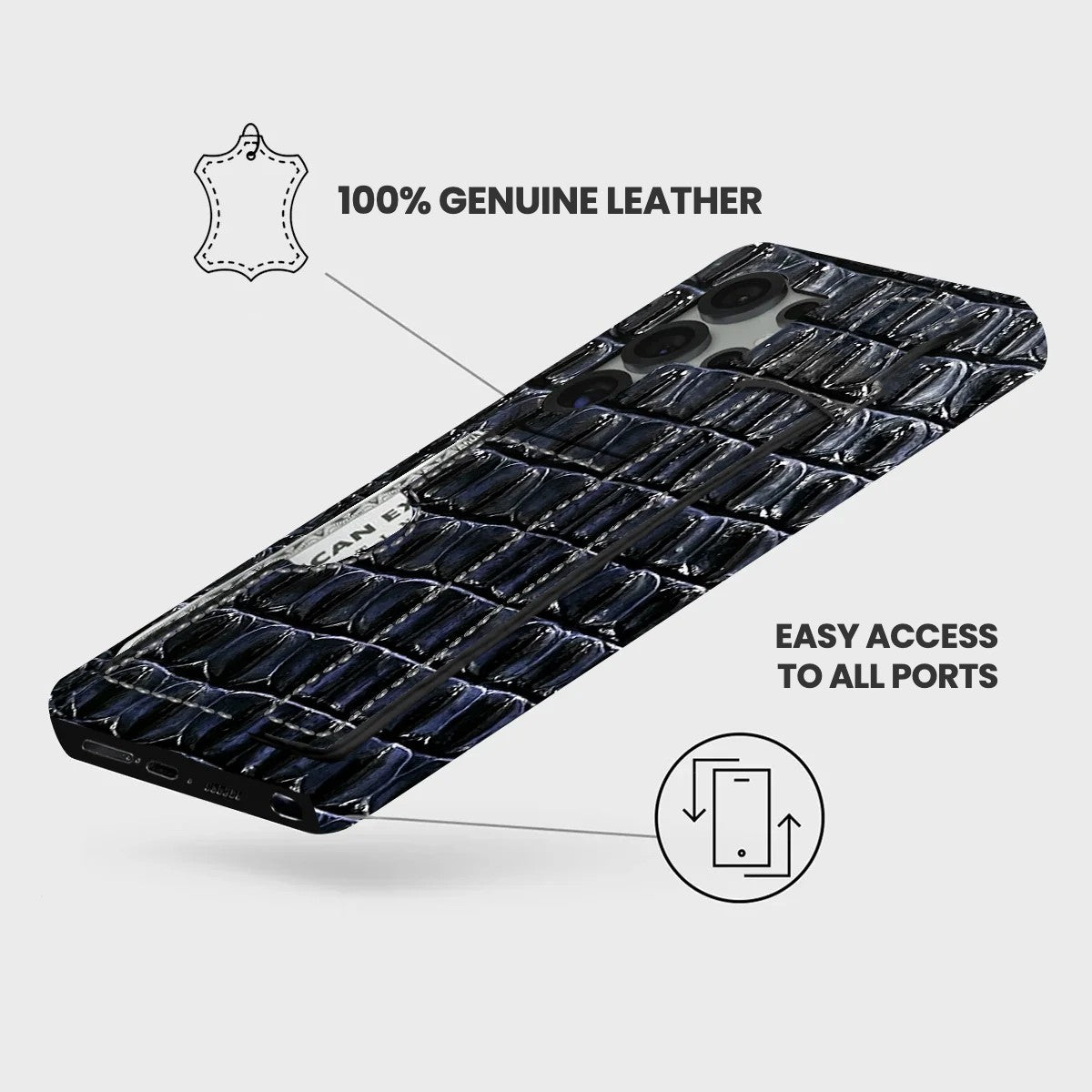 Galaxy S25 Ultra Leather Case — Titan Handle Cardholder
