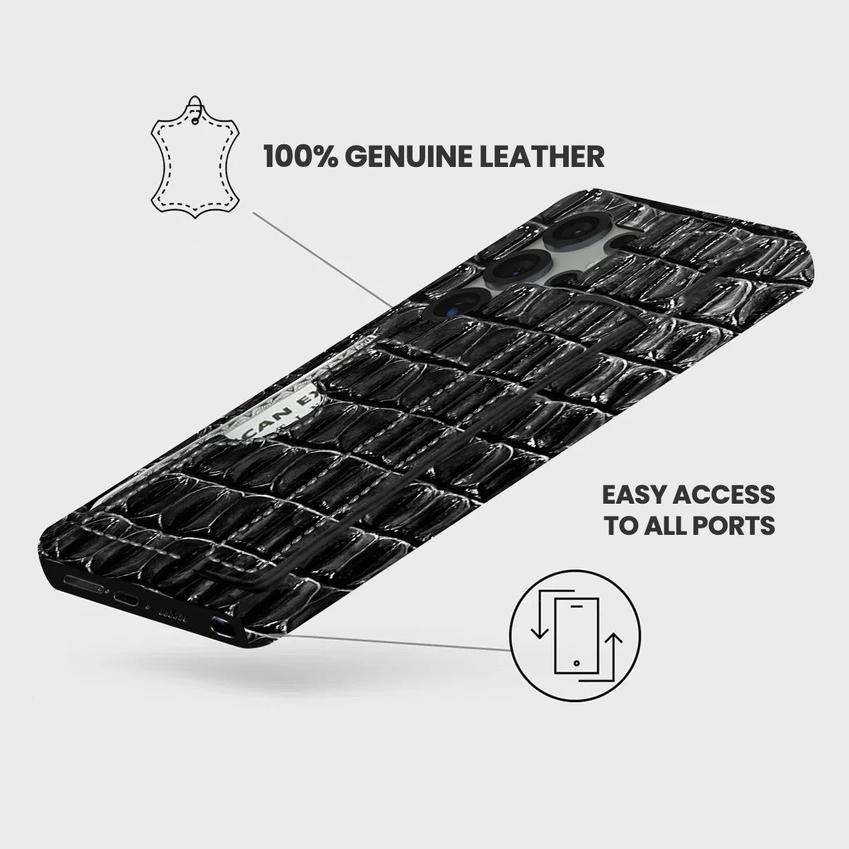 Galaxy S25 Ultra Leather Case — Titan Handle Cardholder