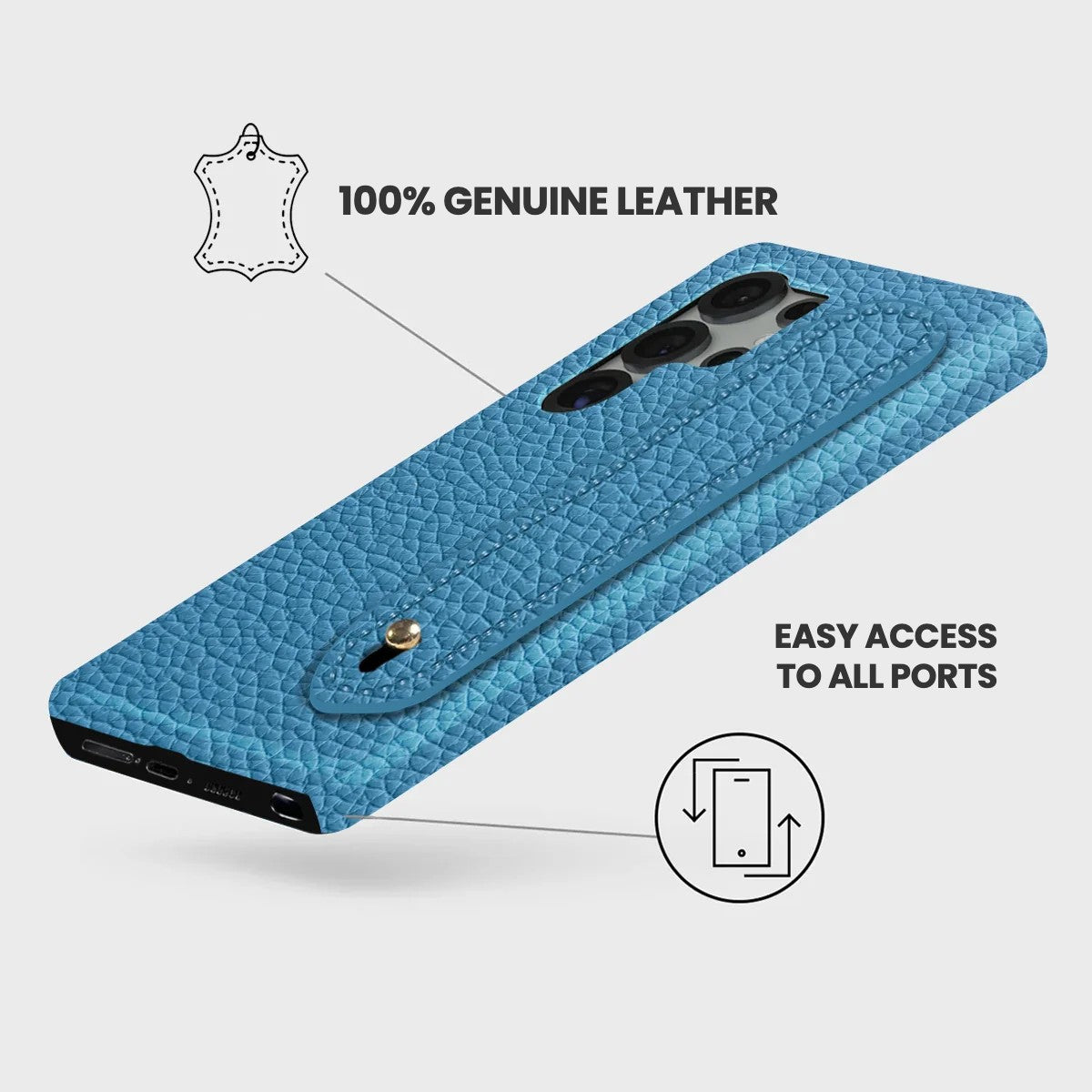 Galaxy S26 Ultra Leather Case — Ashe Handle