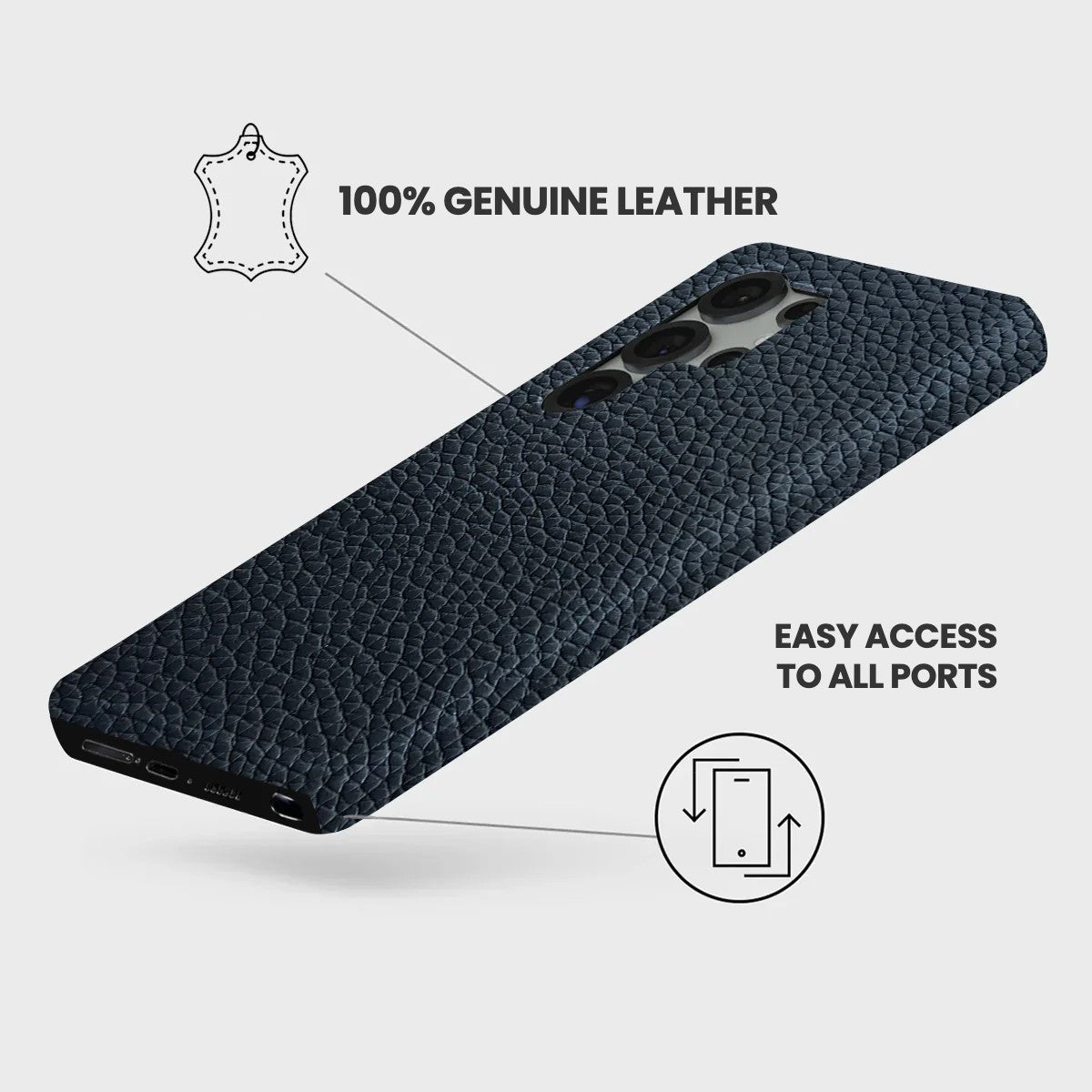 Galaxy S26 Ultra Leather Case — Ashe