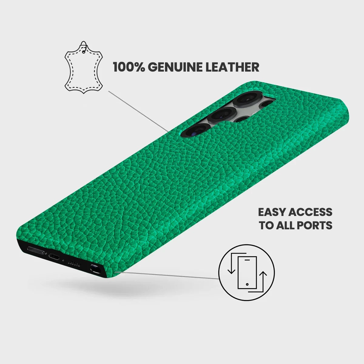 Galaxy S26 Ultra Leather Case — Ashe