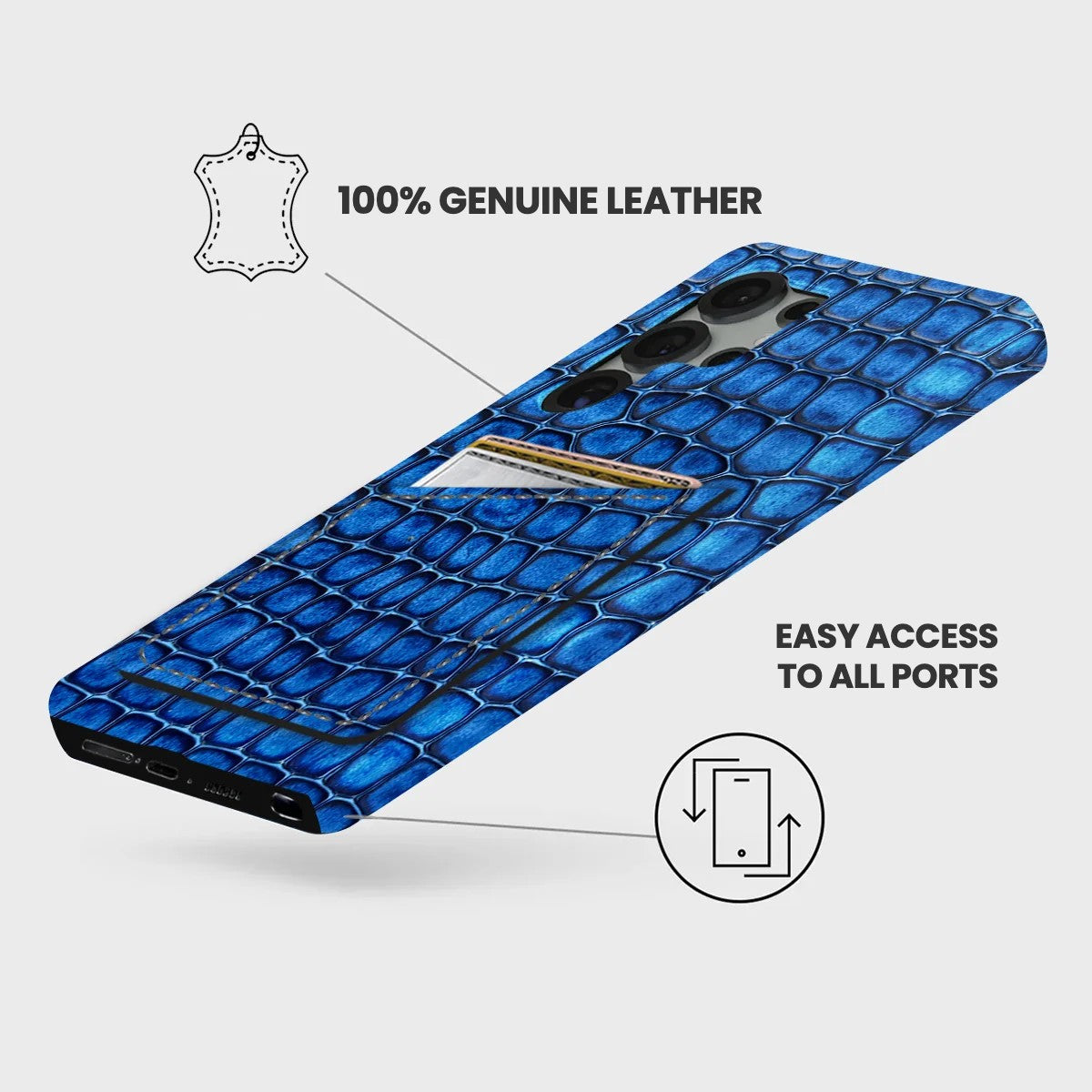 Galaxy S26 Ultra Leather Case — Lusso Cardholder