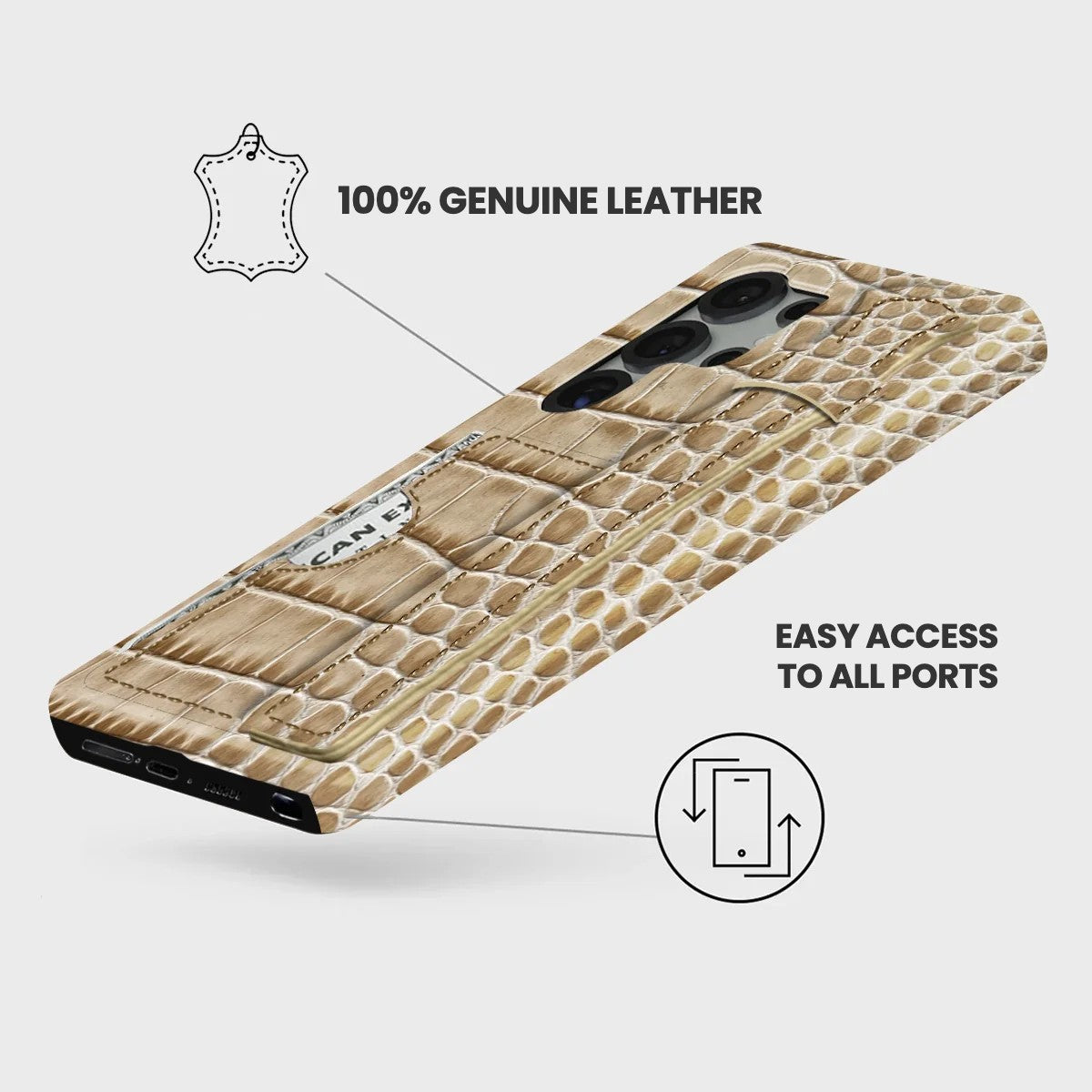 Galaxy S26 Ultra Leather Case — Neo Handle Cardholder