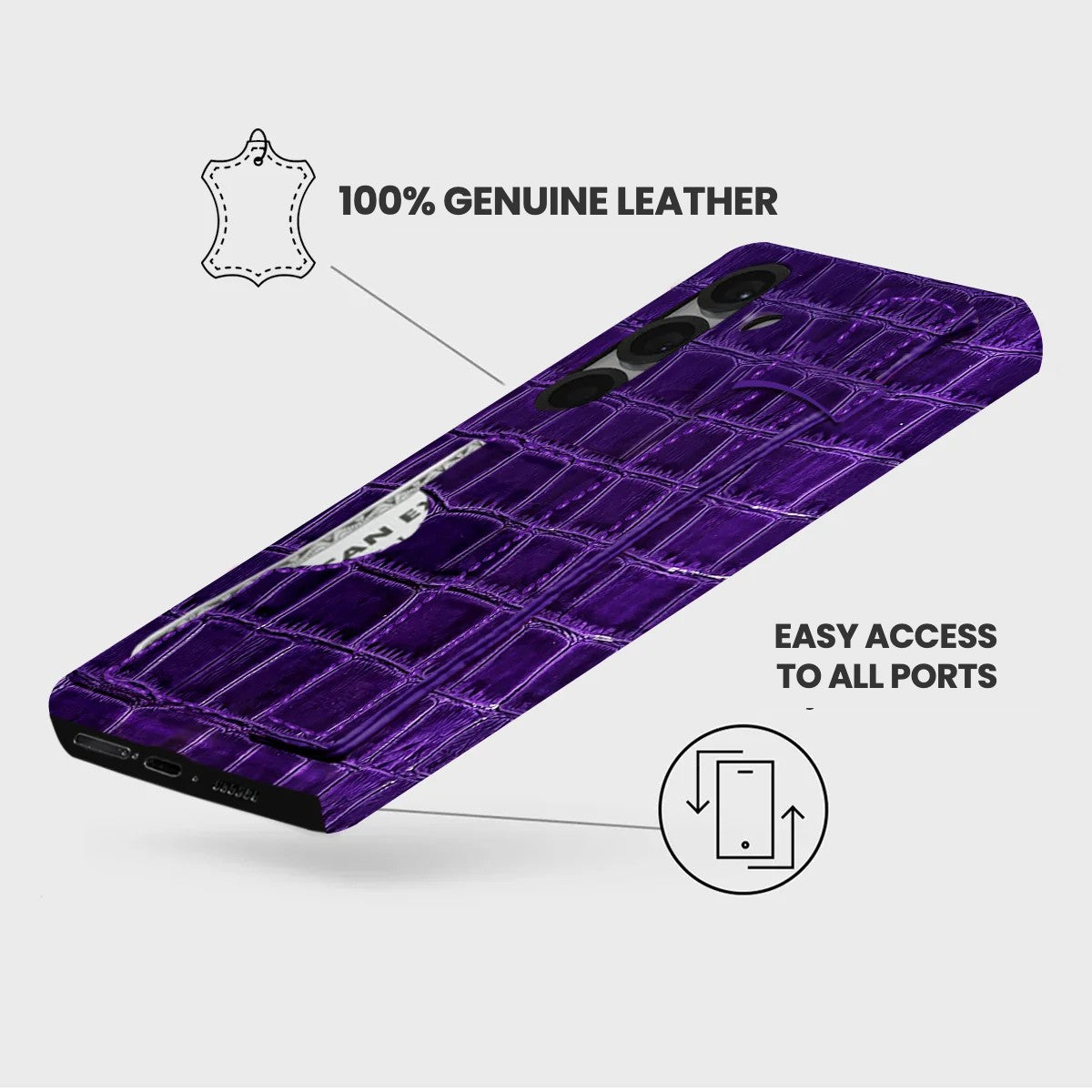 Galaxy S26 Leather Case — Vega Handle Cardholder