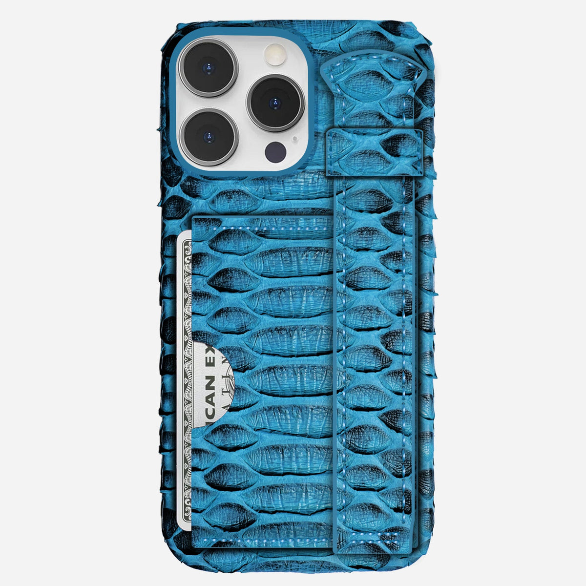 iPhone 13 Pro Leather Case — Piton Handle Cardholder
