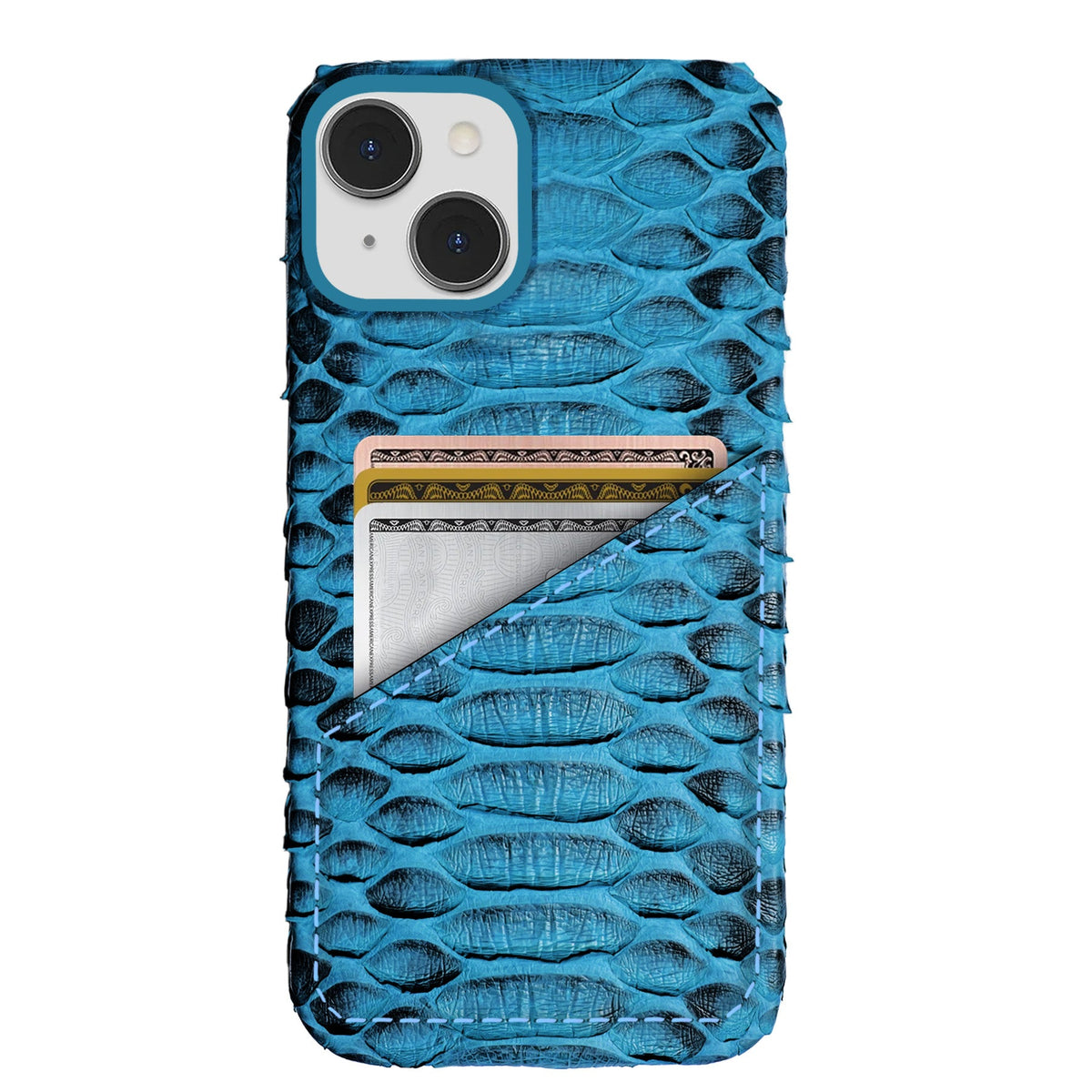 iPhone 14 Plus Leather Case — Piton Cardholder