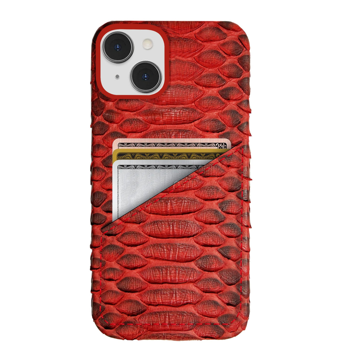 iPhone 14 Plus Leather Case — Piton Cardholder