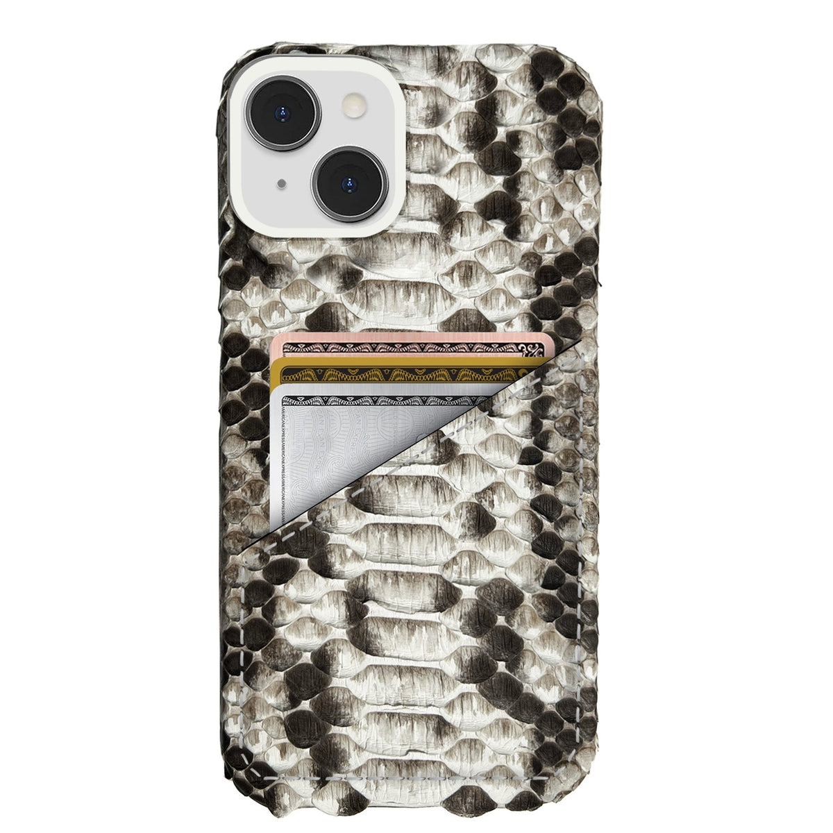 iPhone 14 Plus Leather Case — Piton Cardholder