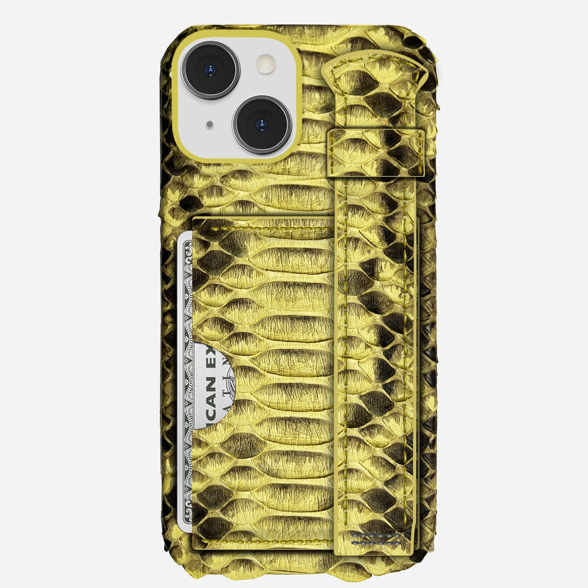 iPhone 14 Plus Leather Case — Piton Handle Cardholder