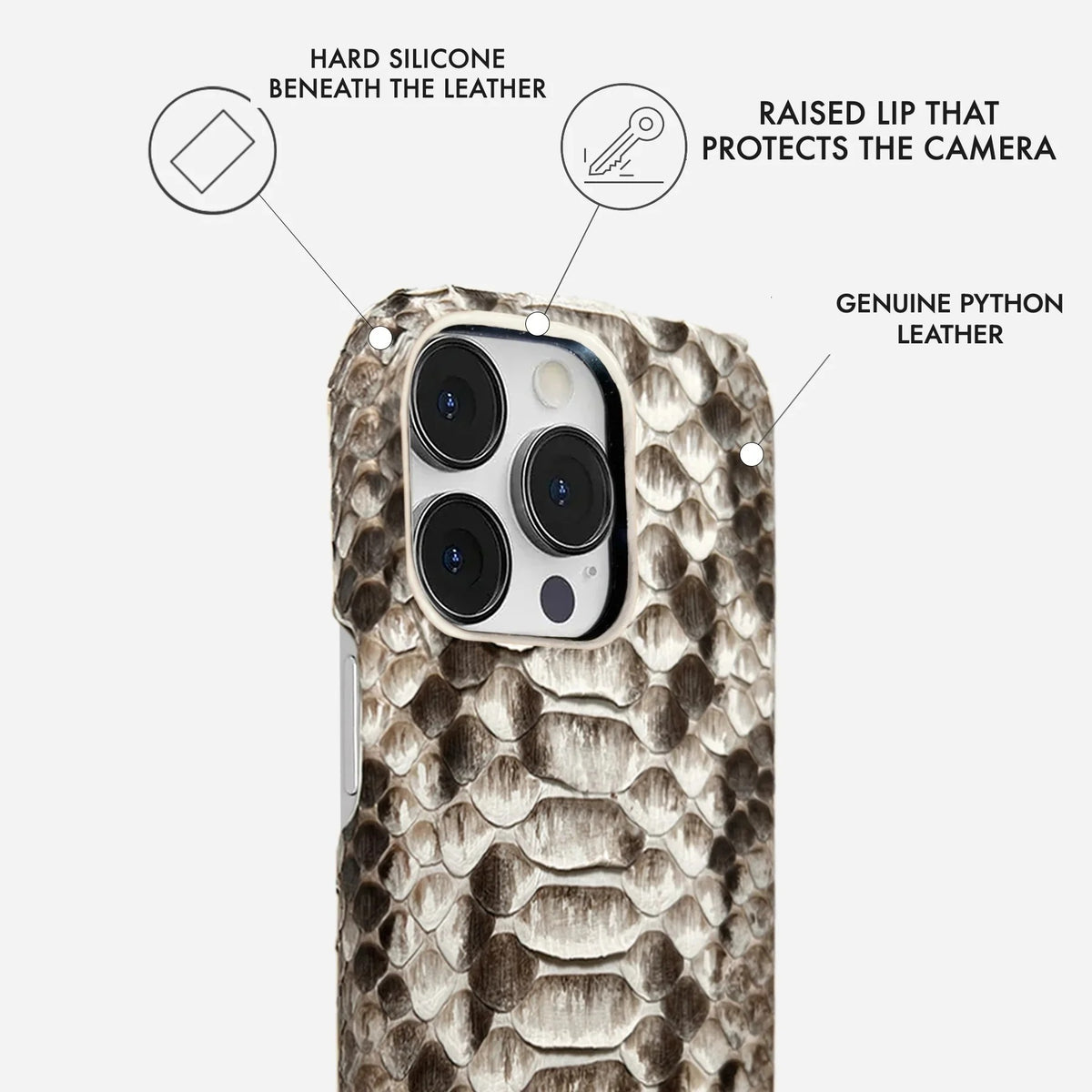 iPhone 13 Pro Python Leather Case — Python