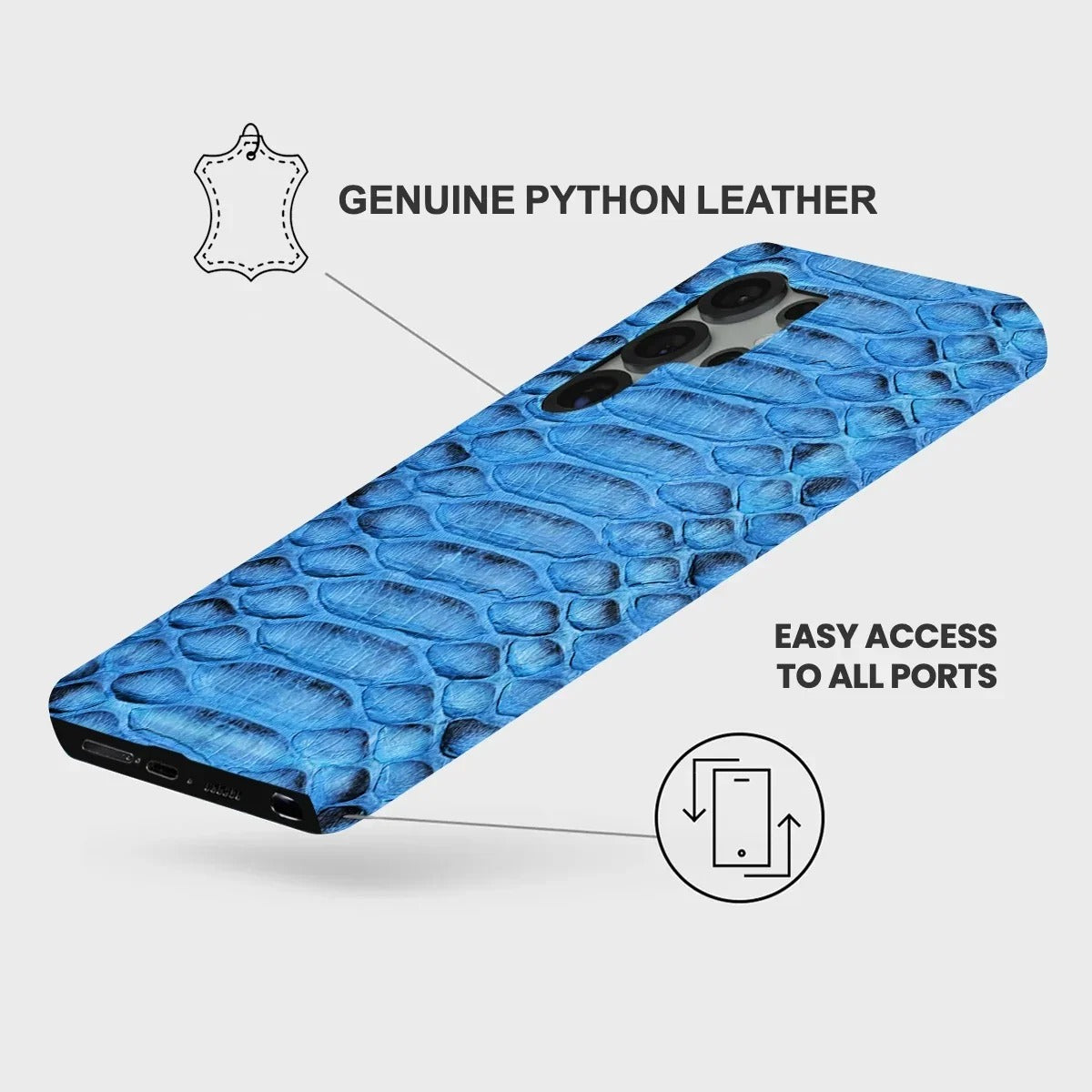 Galaxy S24 Ultra Python Leather Case — Python