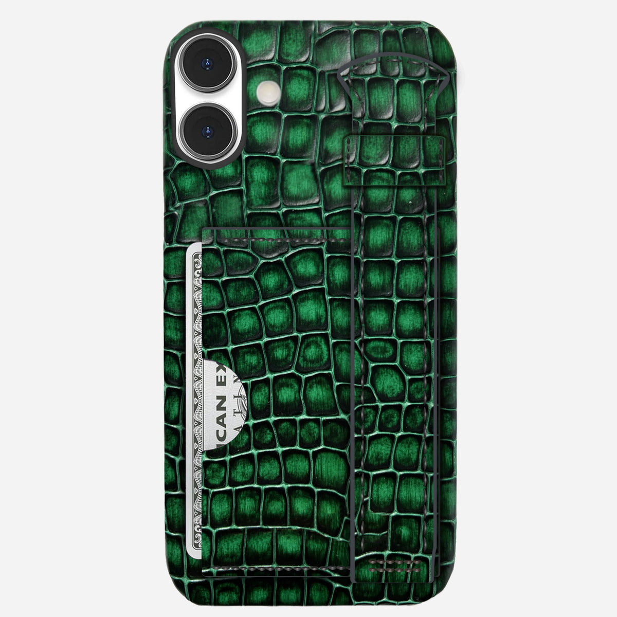 iPhone 16 Plus Leather Case — Lusso Handle Cardholder