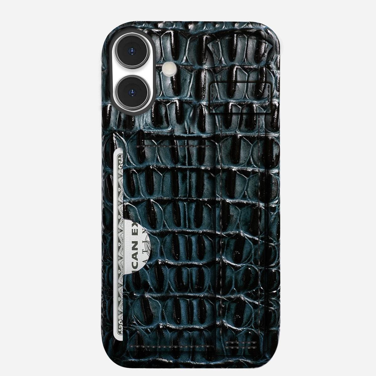 iPhone 16 Plus Leather Case — Titan Handle Cardholder