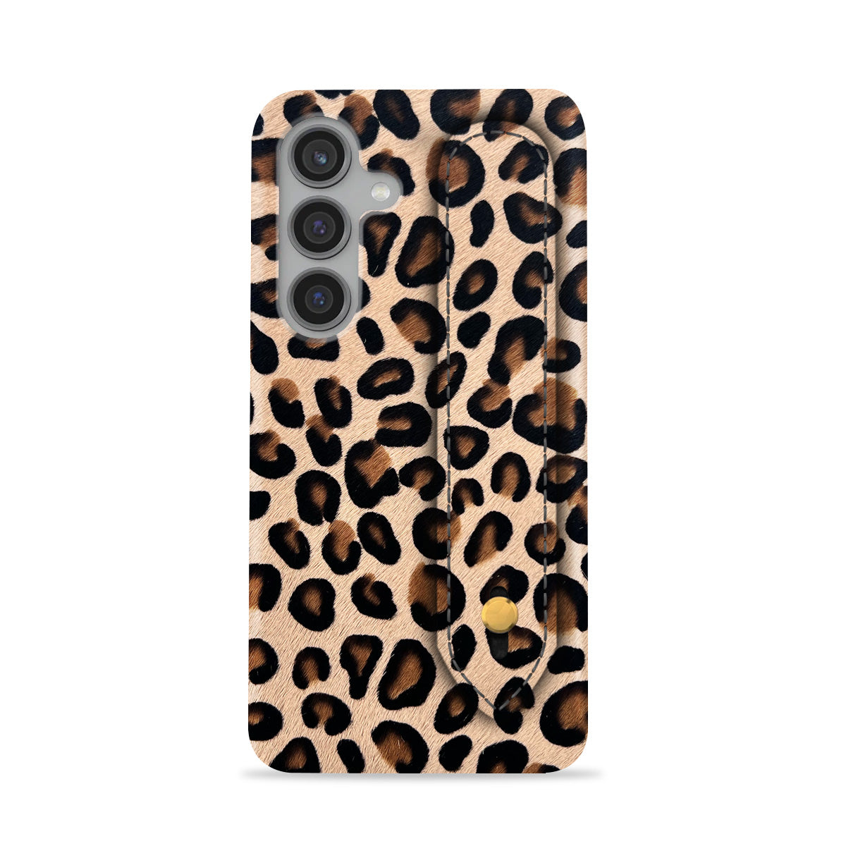 Galaxy S24 Plus Leather Case — Leopard Handle