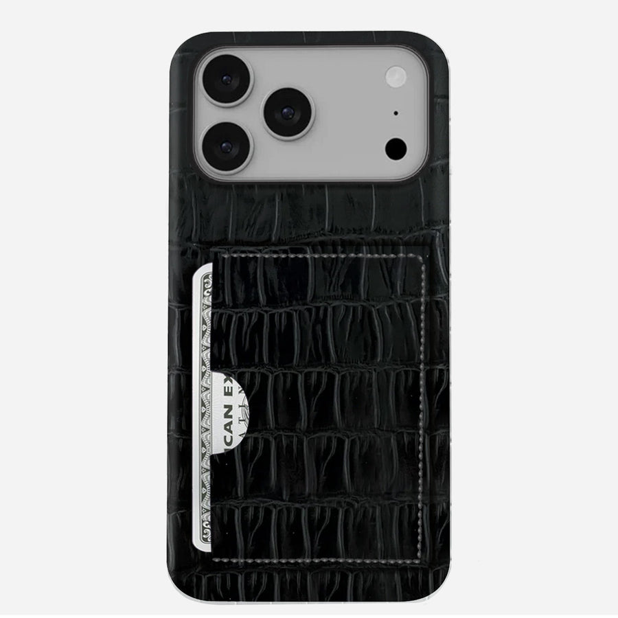 iPhone 17 Pro Max Leather Case — Vega Cardholder