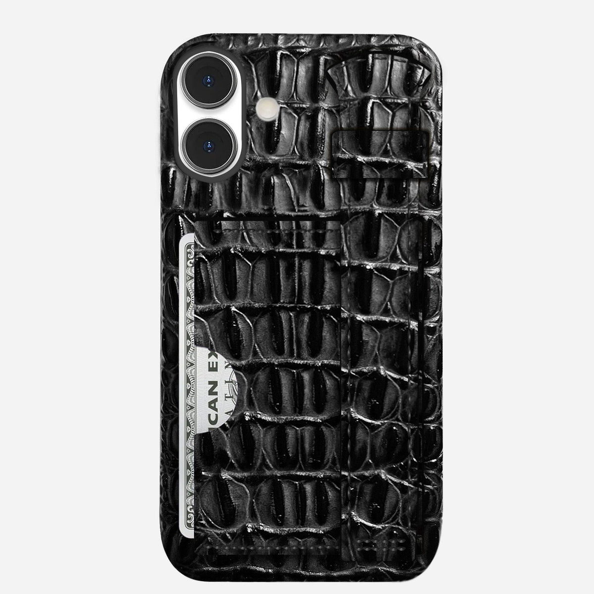 iPhone 16 Plus Leather Case — Titan Handle Cardholder