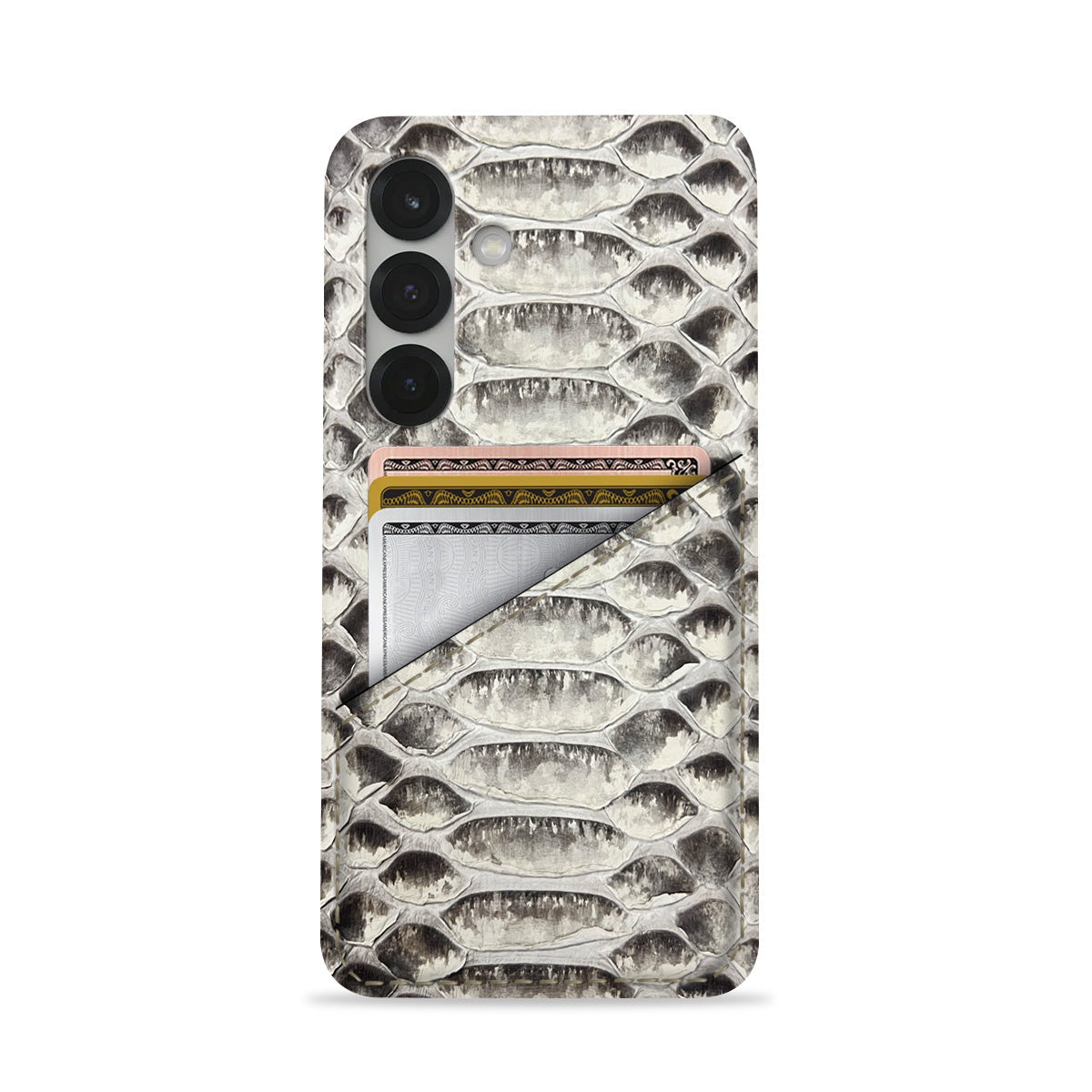 Galaxy S25 Leather Case — Piton Cardholder