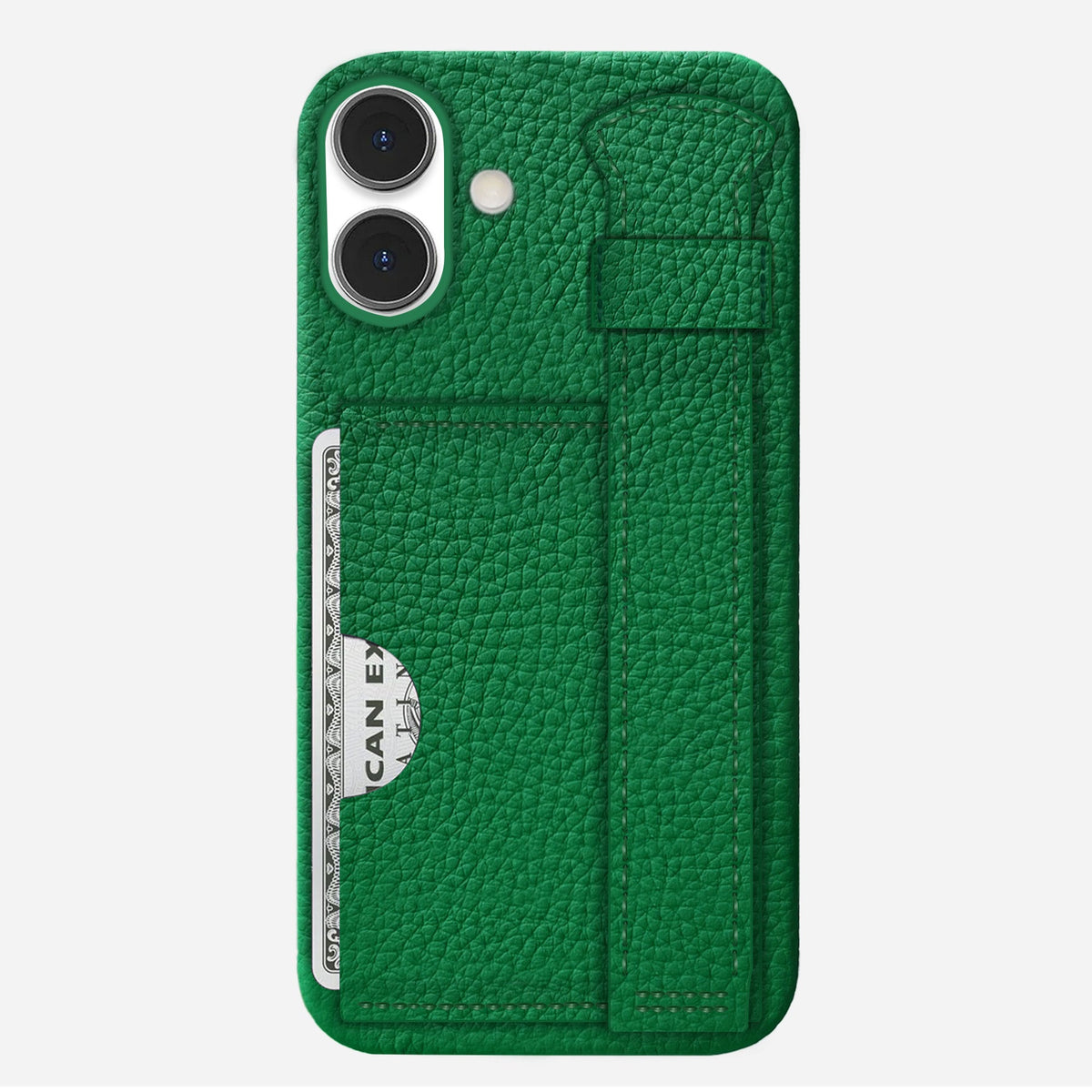 iPhone 16 Plus Leather Case — Ashe Handle Cardholder