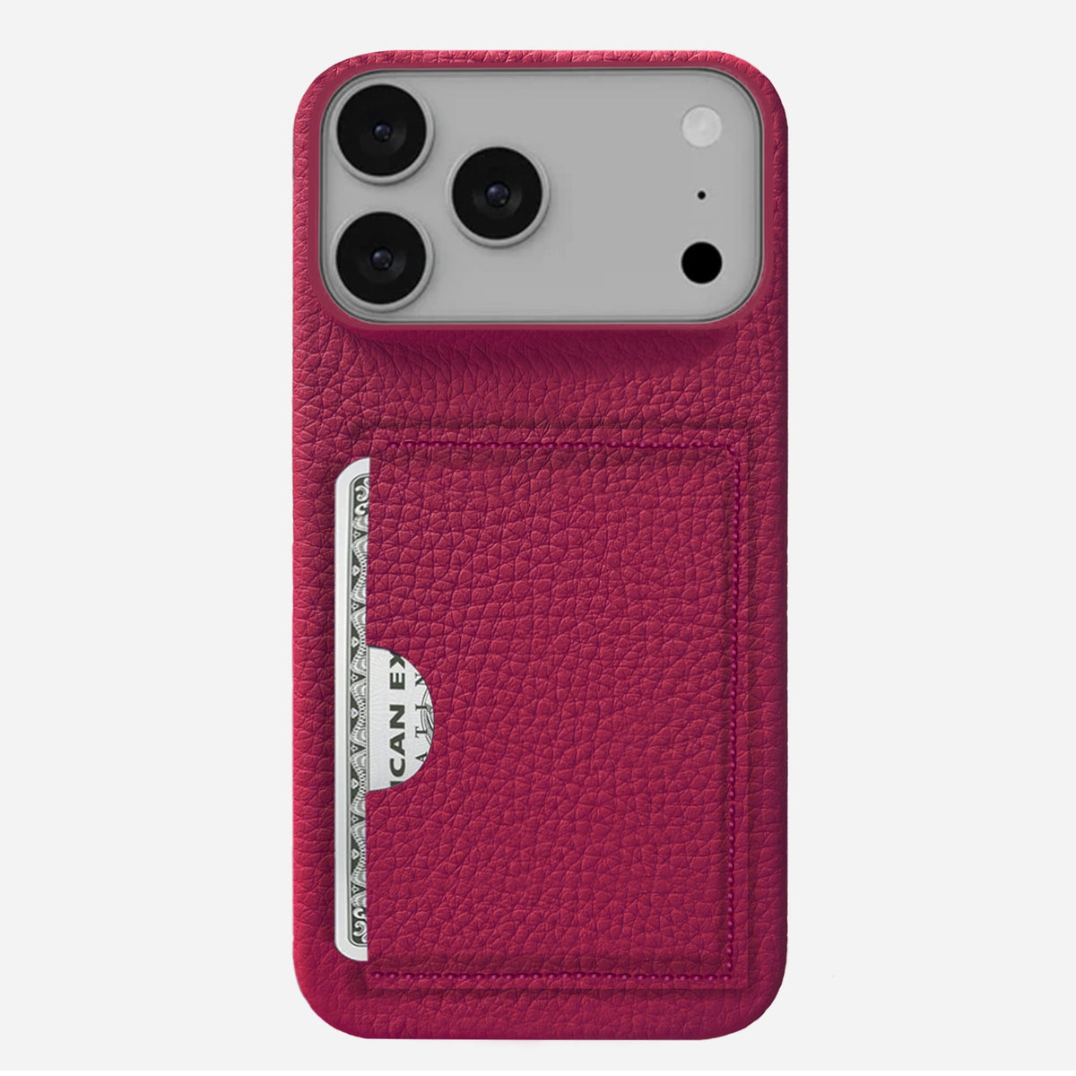 iPhone 17 Pro Leather Case — Ashe Handle Cardholder