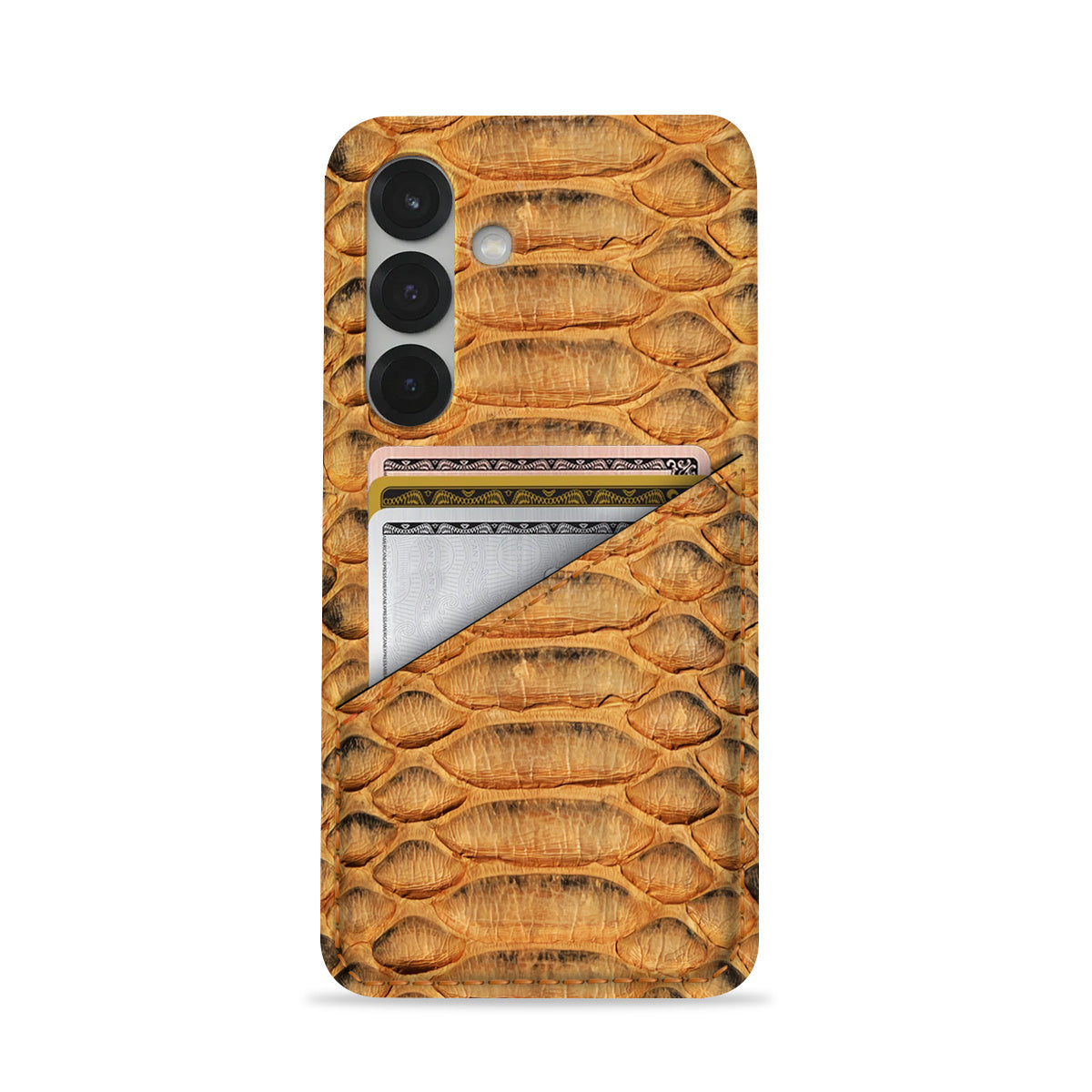 Galaxy S25 Leather Case — Piton Cardholder